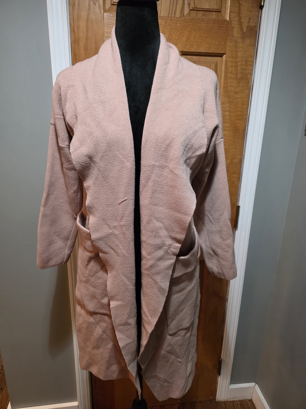 Women's Dusty Pink Cozy Robe with Pockets